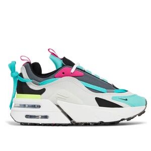 Nike AIR MAX Furyosa Photon Dust Cool Gray Teal and Pink Casual Sneakers